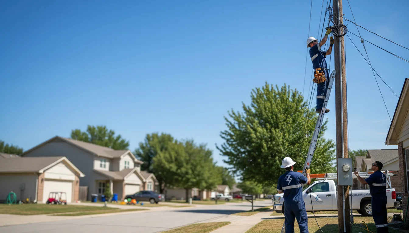 Residential electrician providing installation services in Harriet, AR